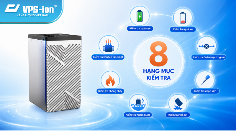 8 hạng mục kiểm tra pin lithium Phylion