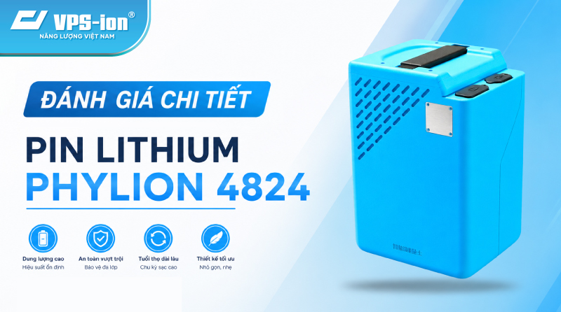 Đánh giá chi tiết pin lithium Phylion 4824