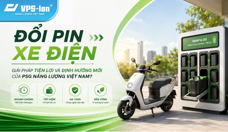 Giải pháp đổi pin xe điện tại PSG Năng Lượng Việt Nam