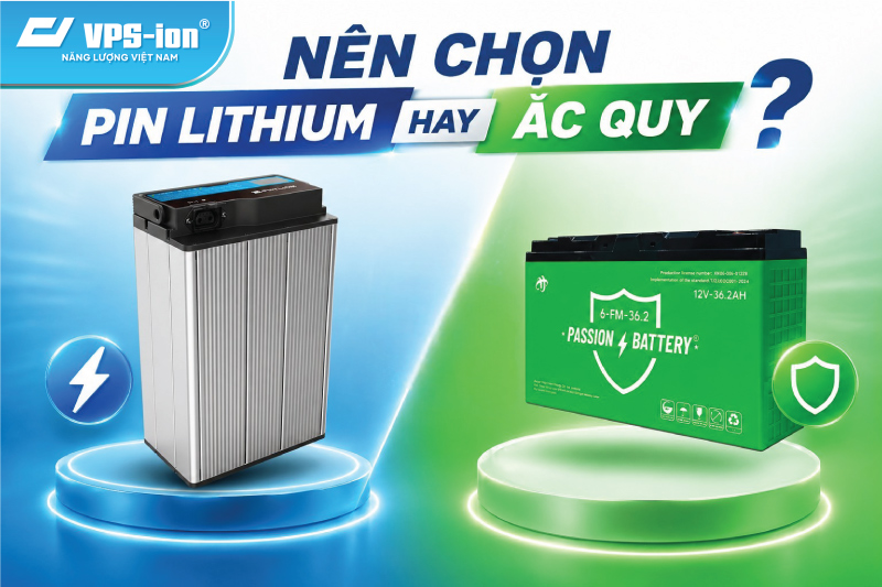 Nên chọn pin lithium hay ắc quy cho xe điện