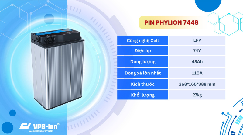 Pin lithium 7448