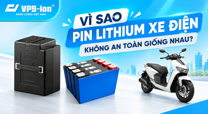 vì sao pin lithium không an toàn giống nhau