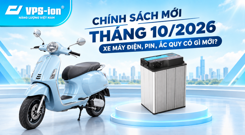 Chính Sách Mới Tháng 10/2026: Xe Điện, Pin, Ắc Quy Có Gì Mới?  
